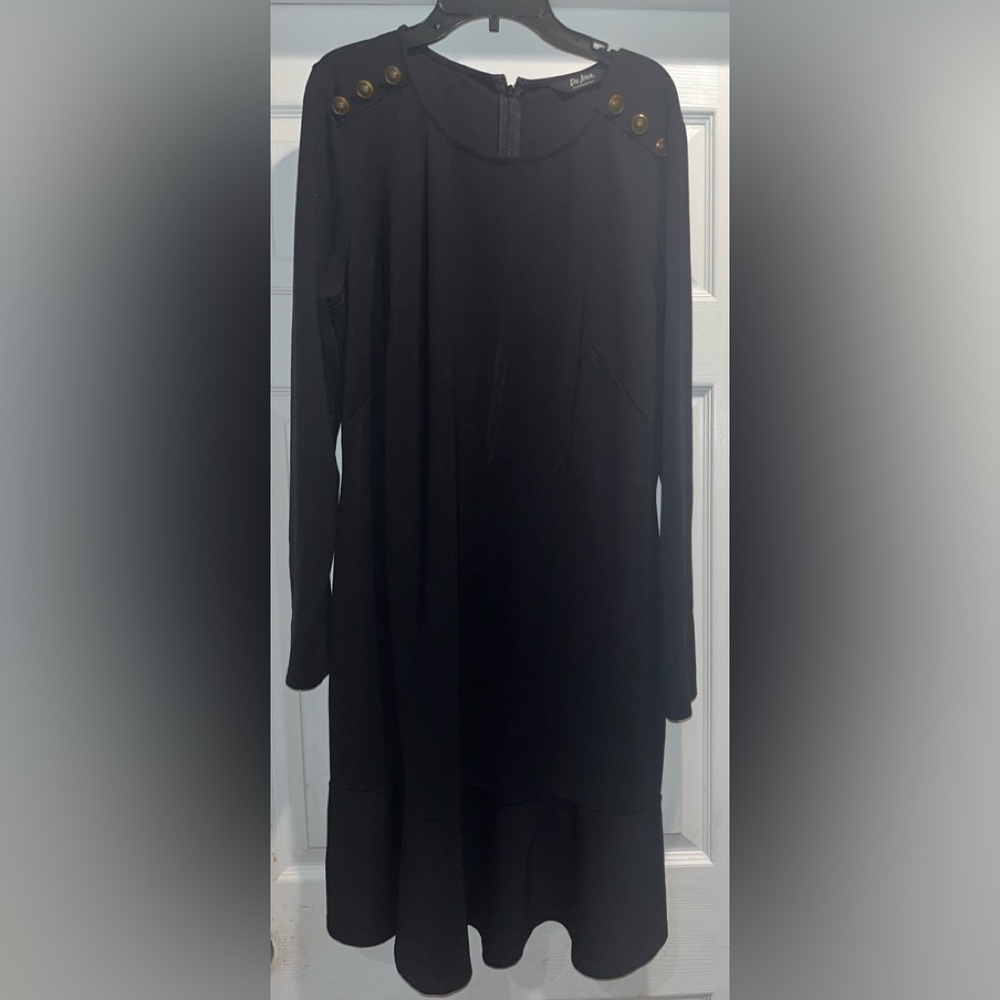 DuJour Fresh/Modern/Now Black Dress, Size Large